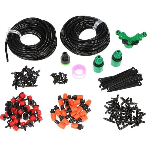 DIY Saving Water Automatic Micro Drip Irrigation System Garden Greenhouse Irrigation Spray Self Watering Kits