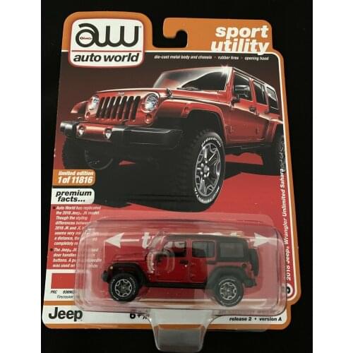 Auto World AW cars 1/64 Jeep Collector Edition Metal Diecast Model Cars Kids
