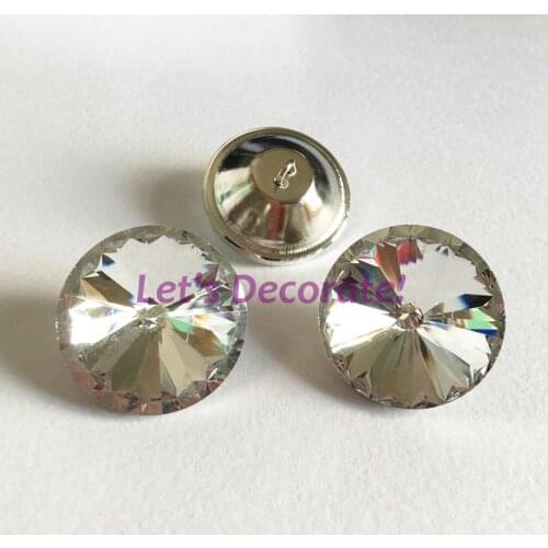 Free shipping 75PCS/LOT 14MM Satellite Crystal Glass Buttons For Sofa Industry Or Other Decoration Fileds. WXK1475