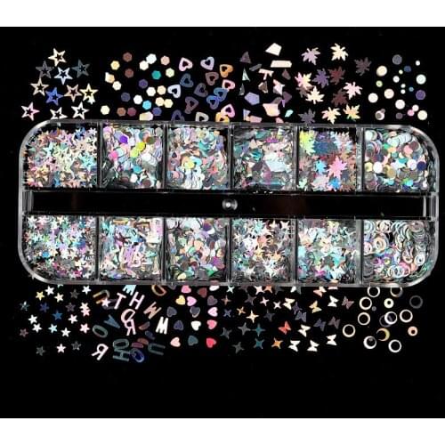 1Box Mix Letter Heart Resin Filling Sequins Glitter Flakes Diy Epoxy Resin Mold Filler Nail Art Decor Crafts Jewelry Making