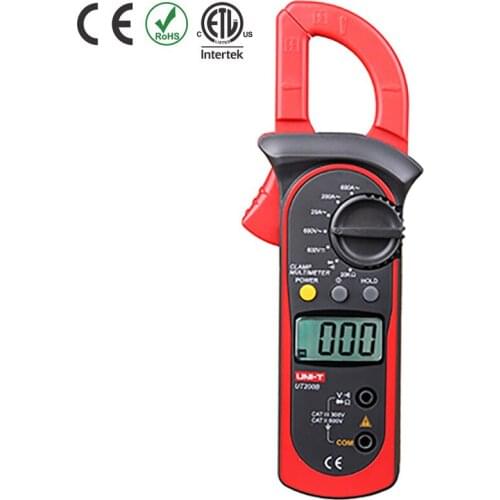 UNI-T UT200B UT-200B Backlight Megohmmeter AC/DC Voltage AC Current Resistance Digital Clamp Meters
