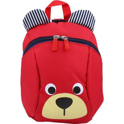 Baby Adjustable Backpack Anti-lost Kids Children Bag Cute Cartoon Kindergarten School Bag The Anti-lost Design Non-Slip Kid Safe