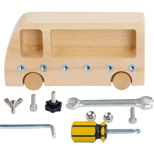 Montessori Screw Driver Board Toddlers Educational Sensory Toys Wooden Toy