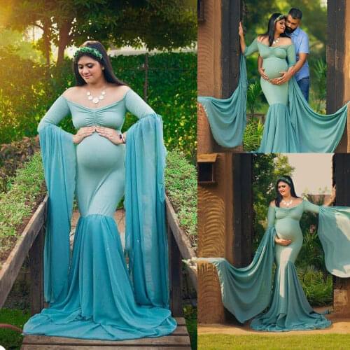 Maternity Robes Women Sleepwear Prom Long Bathrobe Dresses Photo Shoot Birthday Party Bridal Party Nightgowns