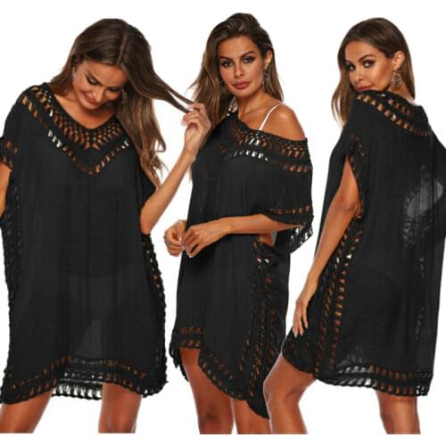 New 2020 Women Beach Dress Cover Up Kaftan Sarong Summer Wear Swimwear Ladies Bathing Suit