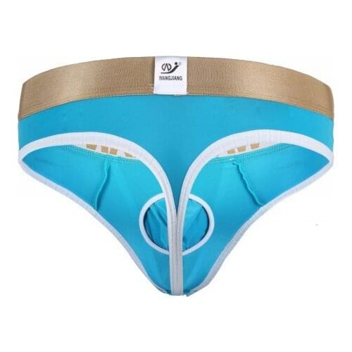 New male panties viscose male thong sexy erotic homens gay men underwear string men thongs pouch cock ring