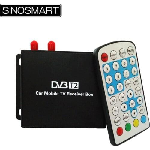 New come High Speed Car digital TV box DVB-T2 TV Box digital TV Receiver with Dual Tuners for Russia