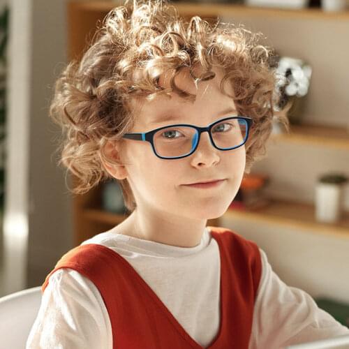 New Acetate Optical Glasses Kids Anti Blue Light Eyewear Fashion Brand Designer Frame Children Computer TV Myopia Glasses