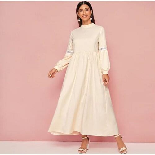 2020 Autumn Harajuku Dress Dress Muslim Women Embroidery Dubai Muslim Embroidery Dresses Robe Kaftan Moroccan Ball Gown