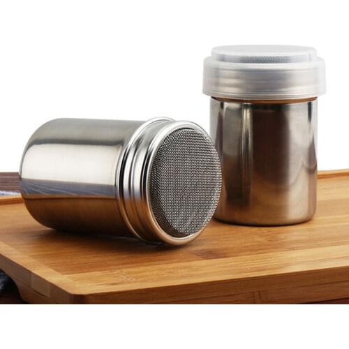 Stainless Steel Chocolate Shaker Cocoa Flour Icing Sugar Powder Coffee Sifter Strainer Cooking Tools Coffee Kitchen Accessories