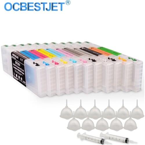 11Colors/Set T6531 T6531-T6539 T653A T653B Empty Refillable Ink Cartridge For Epson Stylus Pro 4900 4910 Printer 300ML/PC