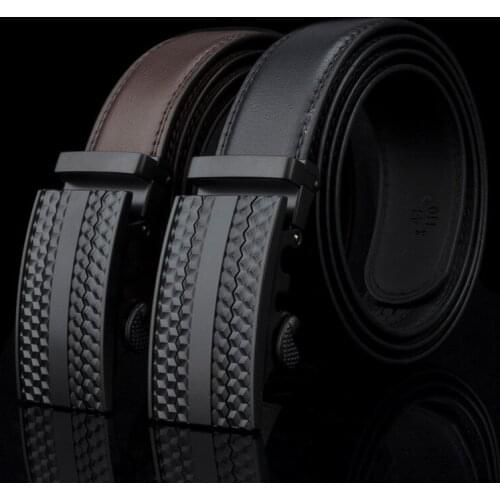 Cross-border explosive belts mens belts leather automatic buckle belts personality casual fashion mens leather belts