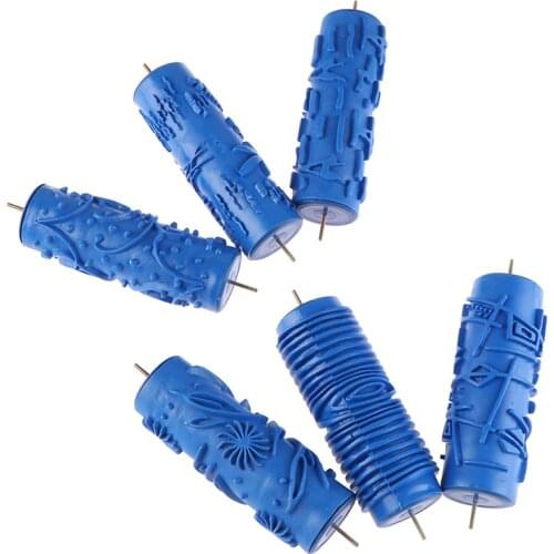 Rubber Roller Patterned Wall Painting 5 Inch 3D Wall paper Decoration Tools