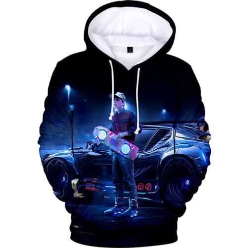 Back To The Future 3D Printed Men Women Hoodies Marty and His Fusion Powered Future Car Kids Sweatshirt Classic harajuku Tops