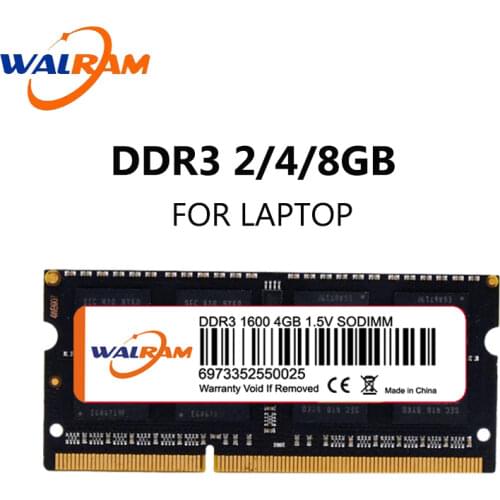 WALRAM memory ram ddr3 for notebook 4gb 1600mhz 8gb1866mhz memoria ram ddr3 laptop 1333mhz pc3 12800 204pin 1.5v inter AMD cpu