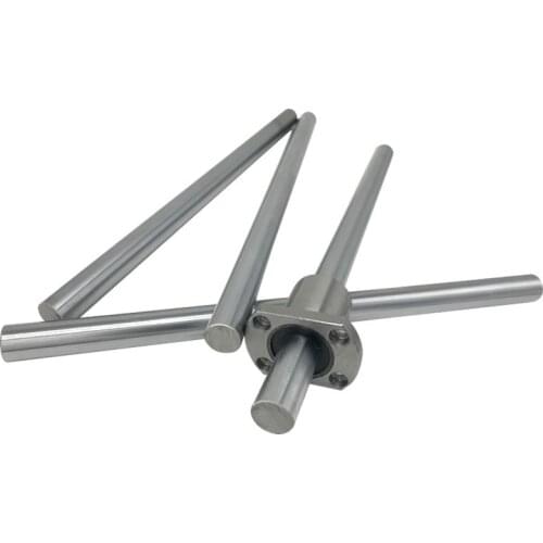 Linear Guide 3D Printer Parts Solid Guide Piston Rod Chrome Plated Hard Shaft Bearing Steel Smooth Shaft 6MM 8MM 10MM 12MM 14MM