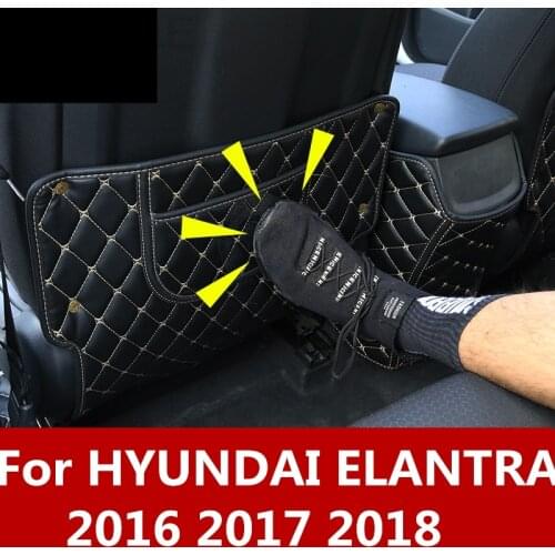 For hyundai Elantra 2016 2017-18 seats care back seat protector Rear Seat Anti-Kick Pad Seat cover Automotive interior Modified