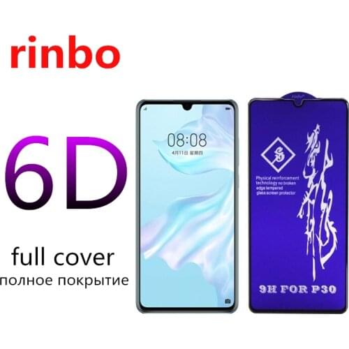 Rinbo Full Tempered Glass For Huawei P30 P40 Lite P20 P Smart 2019 Screen Protector Protective on Mate Honor 30 20 10 Lite 8X 9X