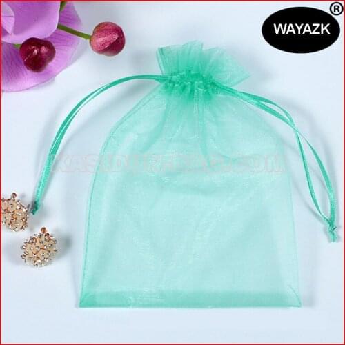 1000pcs/lot) 4 sizes available wholesale QUALITY organza transparent make up cosmetic bag