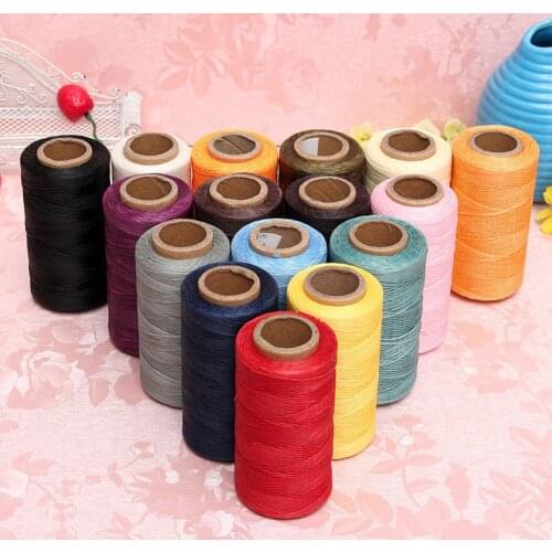 260M/Roll Waxed Cord Leather Sewing Waxed Thread Upholstery Bag Shoes Leather Tools Material Accessories Stitching String 0.8mm
