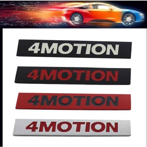 3D Premium Four 4 MOTION 4MOTION for car Hood Fender Rear trunk Bonnet Nameplate Decal Emblem Badge Sticker