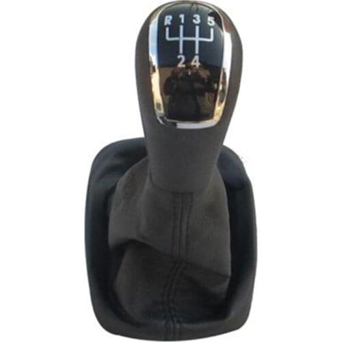 5/6 Speed Gear Shift Knob Boot Lever Stick Handle Head Cover Car Accessories For Skoda Superb II 0812 Octavia II 09-12