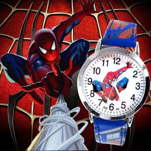 Spider man childrens watch boy girl cartoon cute primary school children boy girl kindergarten electronic watch kids watch