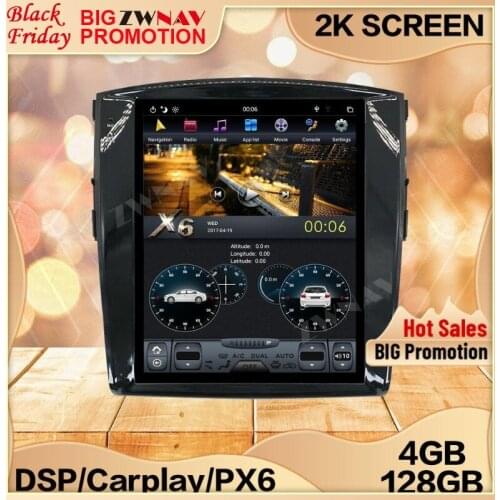 4+128G Tesla Carplay Screen For MITSUBISHI PAJERO V97 V93 Shogun Montero 2006 2007+ Android 9 Multimedia GPS Audio Radio Stereo