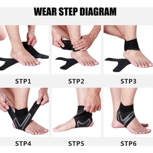 Elastic Ankle Support Adjustable Ankle Brace Support Sports Protection Anti Sprains Injury Sports Fitness Heel Wrap Sleeve