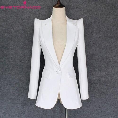 EyeTornado Women's White Jackets