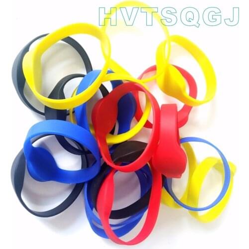 Swimming pool/Fitness proximity waterproof RFID 13.56MHz Wristband/Bracelet Silicone 100pcs/lot