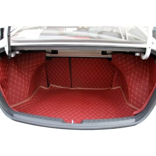 Good quality! Custom special car trunk mats for Hyundai Elantra 2021 waterproof boot carpets cargo liner mats,Free shipping
