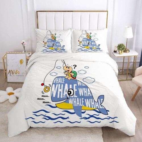 3D Quilt Covers Pillowcase(s) Bedding Set Duvet Cover Sets Comforter Case Linen Bed Cartoon Full Twin Size Home Textile
