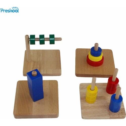 Montessori Infant Teaching aids kindergarten children wooden Toys baby preschool education fine training Puzzle toys 24 months