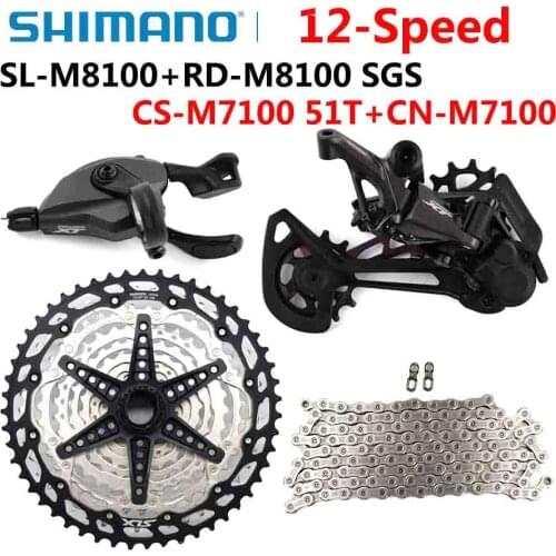 SHIMANO DEORE XT SLX DEORE M8100 M7100 M6100 12 Speed Groupset MTB Mountain Bike 1x12 Speed Shifter Rear Derailleur