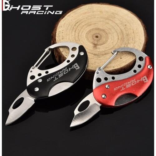 GHOST RACING new creative mini coin knife key buckle carry survival knife outdoor folding knife