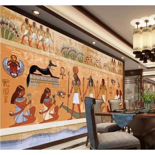 Papel de parede para quarto Custom wallpaper Ancient Egyptian backdrop wall papers home decor photo wallpaper