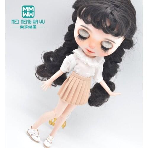 1pcs Blyth Doll Clothes Fashion miniskirts, T-shirts, leather shoes for Blyth Azone OB23 OB24 1/6 doll accessories