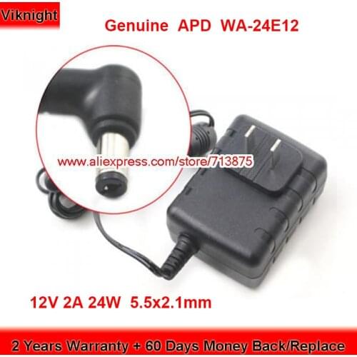 Genuine WA-24E12 12V 2A AC Adapter WA-24I12FU for Maxtor ONE TOUCH 4 PLUS WA-24K12FC WA-30B12 Power Supply