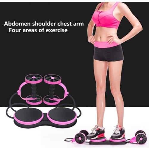 Good Friction Useful High Elasticity Soft Power Roller Ab Trainer ABS Abdominal Stretch Roller Multifunction for Workouts