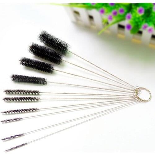 10pcs/set Airbrush Cleaning Brush Needle Mouth Spray Gun Needle&Brush Kit Spray Gun Tattoo Body Piercing Cleaning Brush Tool
