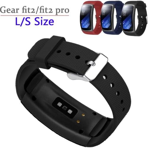 L/S Size For Samsung Gear Fit 2 Pro strap Band wrist bracelet Sports Silicone watchband for Samsung Gear Fit 2 SM-R360 strap