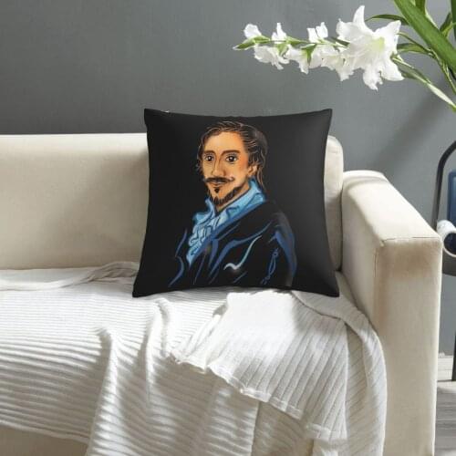 Shakespeare pattern print Cushion Cover Decorative Pillowcase Chair Seat Square Car Pillow Cover Home Living Textile