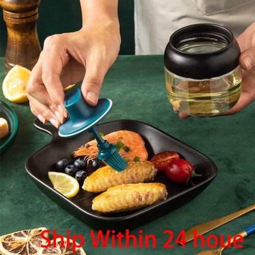 Glass Spice Jars With Lid Salt And Pepper Shakers Set Kitchen Seasoning Organizer Herbs Soy Sauce Oil Bottle With Label Paper