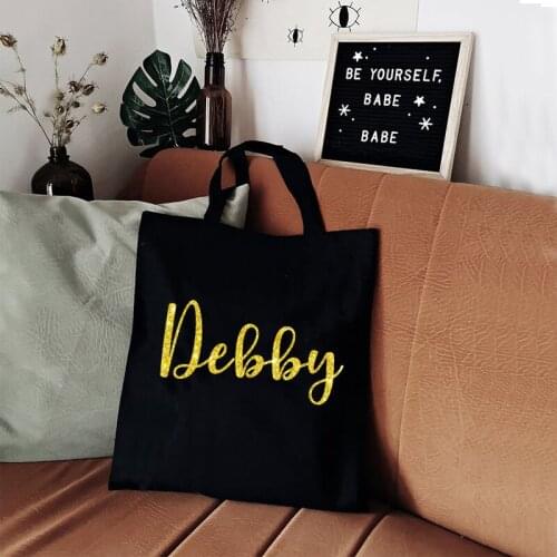Custom Bag Graduation Party Gift for Her Student Shopping Bags Birthday Gift Personal Signature Tote Bag Canvas Personalization