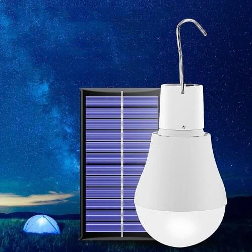 Solar Lights LED Outdoor Waterproof Solar Bulb 130LM Hanging Lamp Courtyard Garden Solar Led Camping Cooking Lights Outdoors