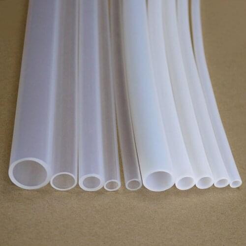 PTFE Tube White ID 10mm x 12mm OD F46 Insulated Heat Protect Transmit Hose Rigid Pipe Temperature Corrosion Resistance 600V