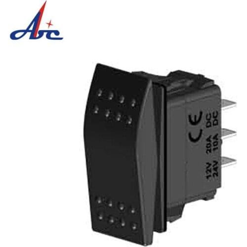 Waterproof 12V/24V 10A/16A ON-OFF/ON-OFF-ON DPST/DPDTSingle Poles 4Pins/6Pins Terminal Plastic Marine Boat Rocker Switch