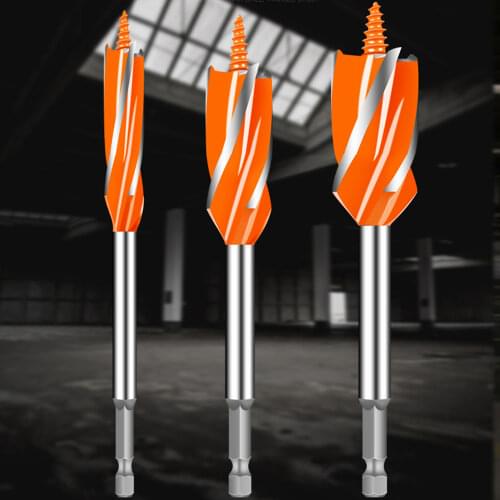 10-20 mm Woodworking Tools 4 Twist Drill Bit Set Steels Open Shallow Hole Spiral Drill Bits for Wood