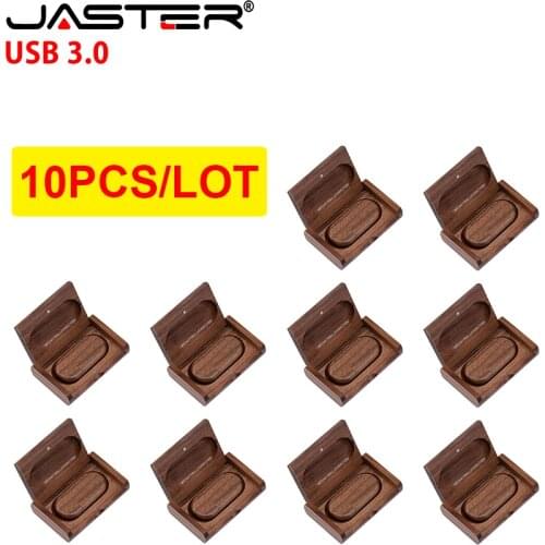 10PCS/Lot Wood USB 3.0 Flash Drive 4G 8G 16GB 32GB 64GB 128GB Wedding Gifts Pen Drives Photography Memory Stick Free LOGO U Disk